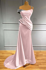 Off the Shoulder Mermaid Long Prom Dress with Beading and Ruffles