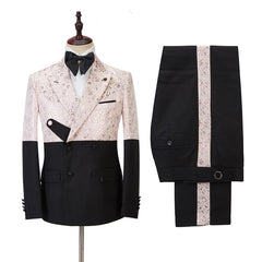 New Casual Bespoke Suit for Men with Peaked Lapel
