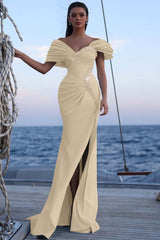 Off the Shoulder Mermaid Long Prom Dress with Sequins