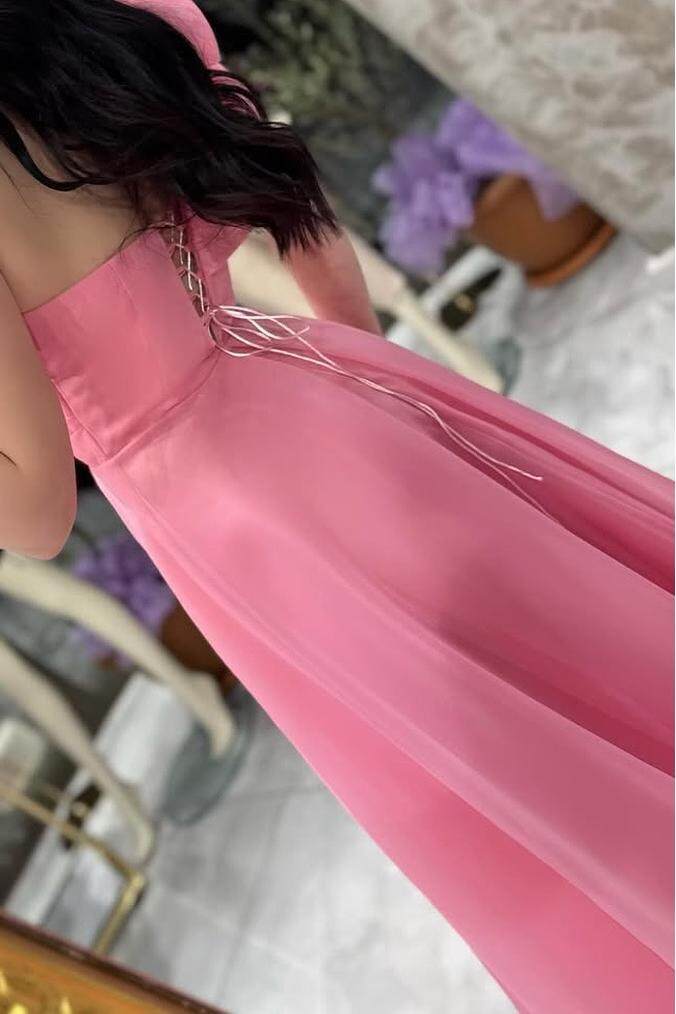 Elegant One Shoulder A-Line Long Pleated Prom Dress