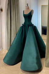 Long Prom Dress with Pockets, Bowknot and Pleats