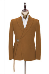 Stylish Two-Piece Prom Attire with Peaked Lapel for Men
