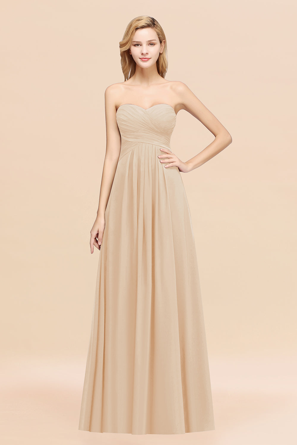 Vintage Sweetheart Long Grape Affordable Bridesmaid Dresses Online-Babyonlines