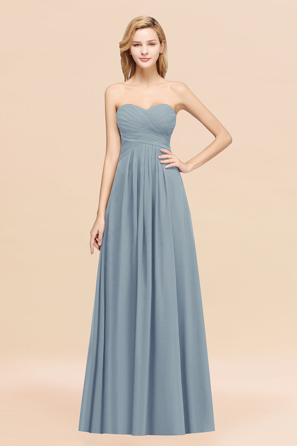 Vintage Sweetheart Long Grape Affordable Bridesmaid Dresses Online-Babyonlines
