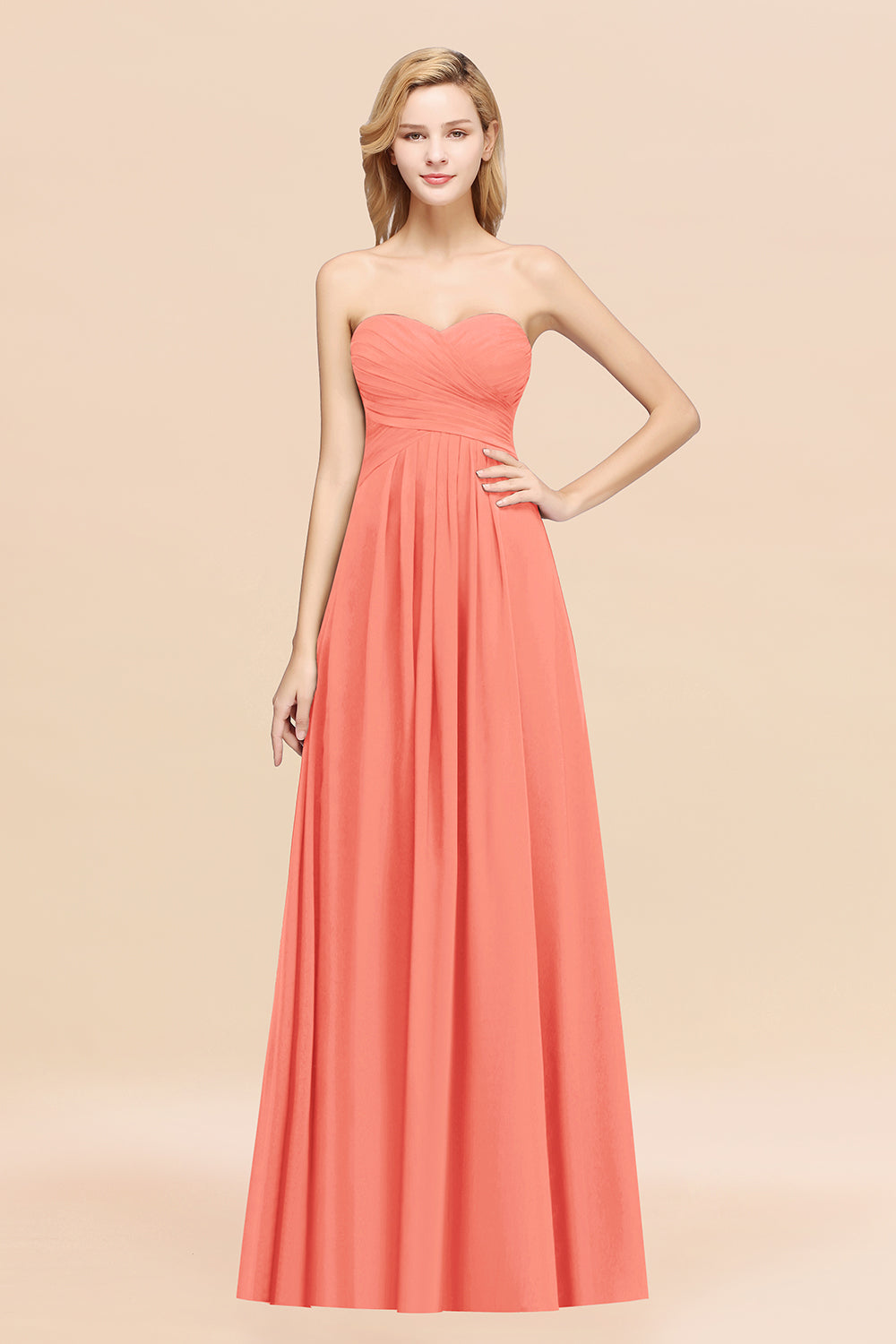 Vintage Sweetheart Long Grape Affordable Bridesmaid Dresses Online-Babyonlines
