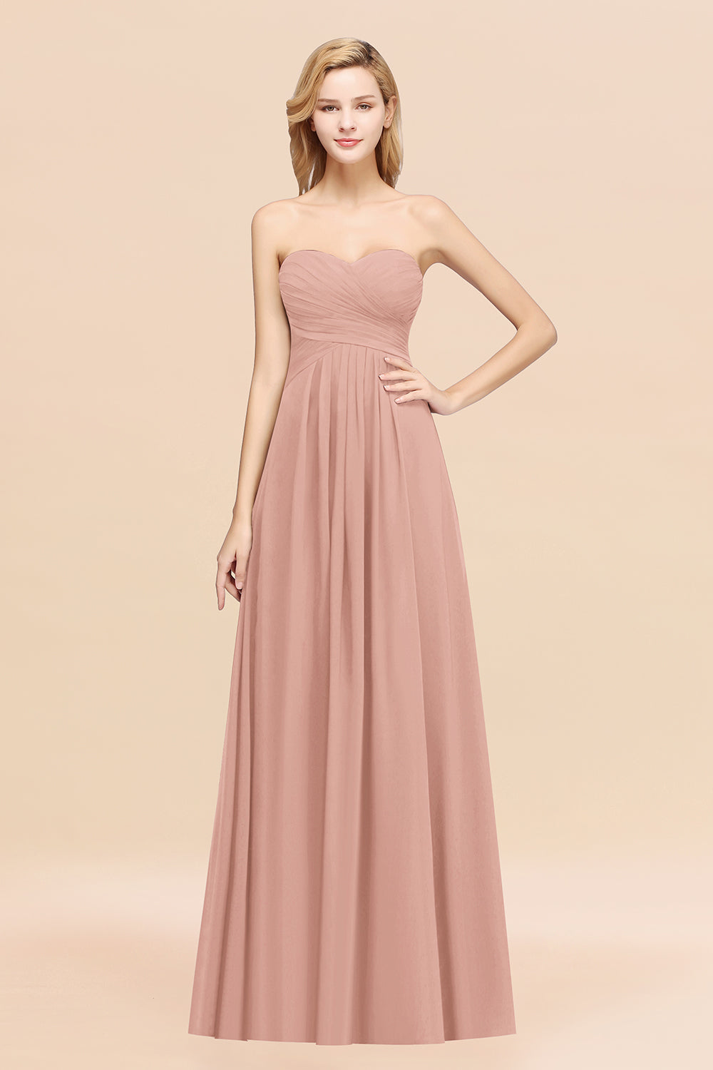 Vintage Sweetheart Long Grape Affordable Bridesmaid Dresses Online-Babyonlines