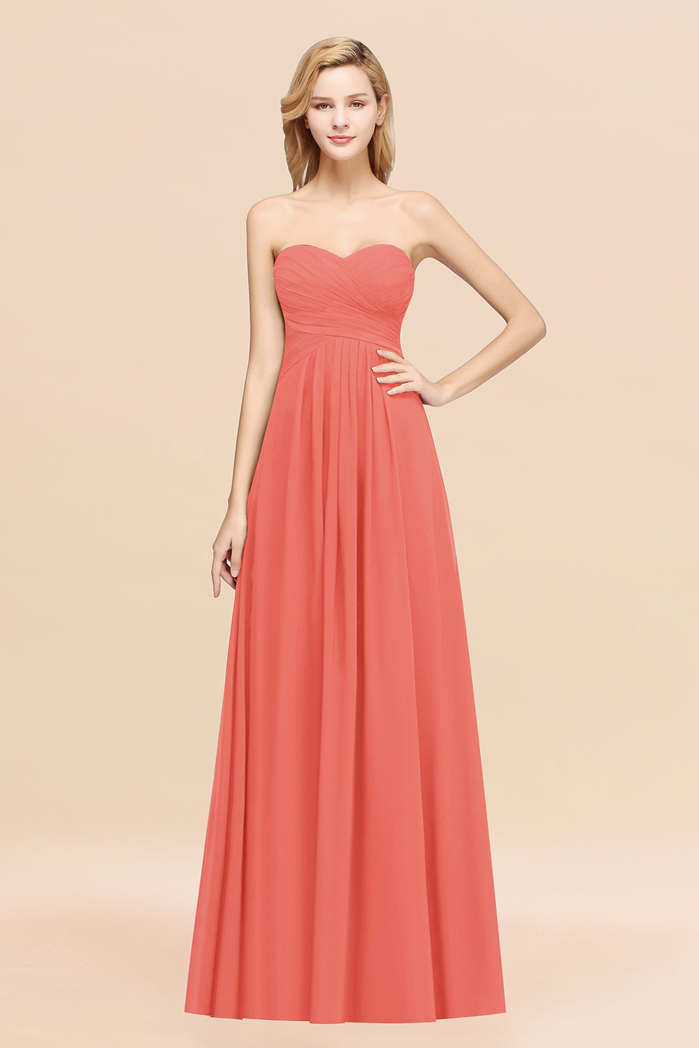 Vintage Sweetheart Long Grape Affordable Bridesmaid Dresses Online-Babyonlines