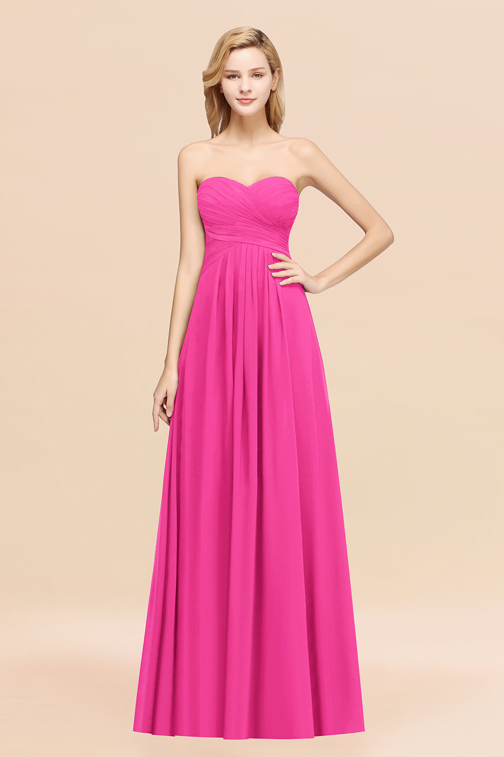 Vintage Sweetheart Long Grape Affordable Bridesmaid Dresses Online-Babyonlines
