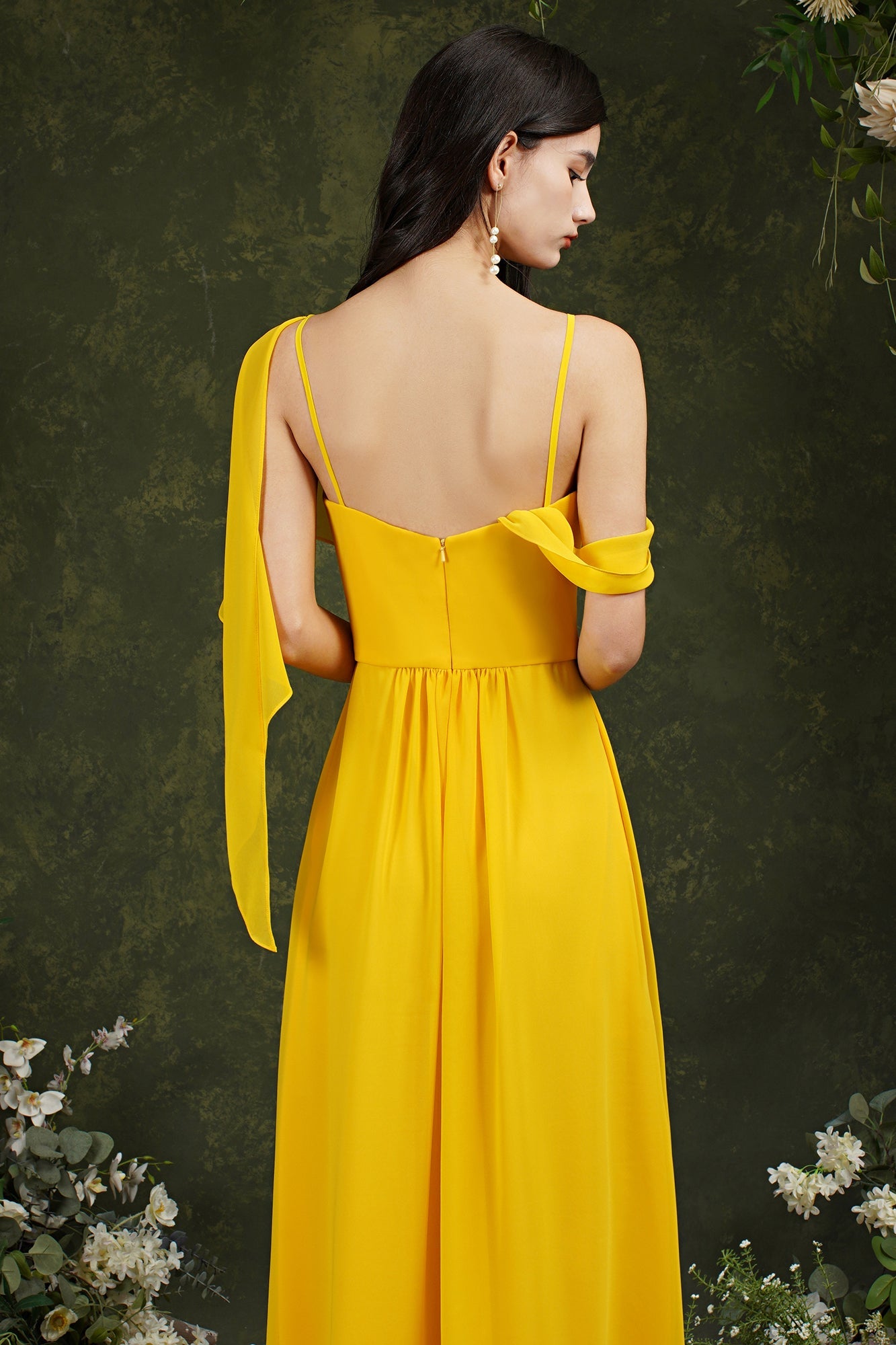 Bridesmaid Dress Side Split Long Chiffon-Babyonlines