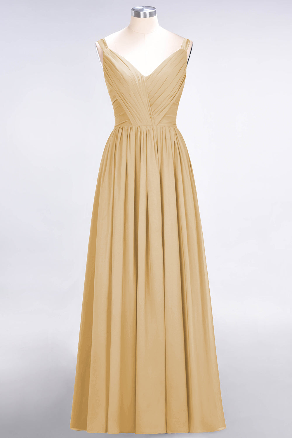 Chic V-Neck Straps Ruffle Burgundy Bridesmaid Dresses with Bow Sash-Babyonlines