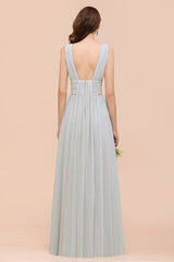 Gorgeous Ruffle Convertible Mist Chiffon Bridesmaid Dresses Online-Babyonlines