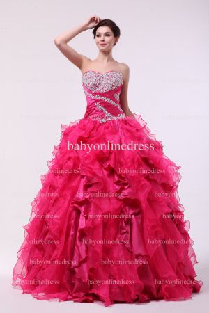 Discounted Gowns For Quinceanera New Design 2021 Sweetheart Appliques Sequined Ball Gown Dresses Stores BO0847