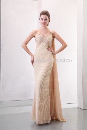 Customized Glamorous Dresses For Proms Designer 2021 Sweetheart Beaded Chiffon Evening Dresses Long BO0529