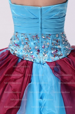 Hot Sale Pretty Dresses For Quinceanera Custom Made Strapless Beaded Flower Organza Gowns On Sale BO0826_3