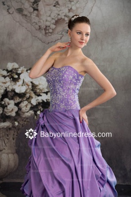 Hot Sale Purple Gowns for Quinceanera 2021 Wholesale Sweetheart Beaded Ball Gown Organza Dresses for Sale BO1021_4