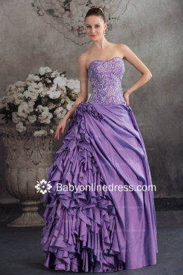 Hot Sale Purple Gowns for Quinceanera 2021 Wholesale Sweetheart Beaded Ball Gown Organza Dresses for Sale BO1021_1