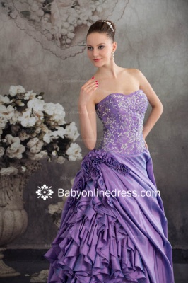 Hot Sale Purple Gowns for Quinceanera 2021 Wholesale Sweetheart Beaded Ball Gown Organza Dresses for Sale BO1021_3