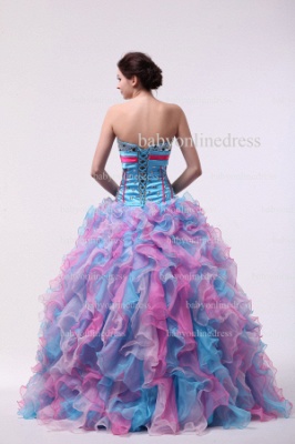 2021 Affordable Quinceanera Gowns On Sale Summer Sweetheart Beaded Lace-up Colorful Floor-length Dresses Organza BO0829_4