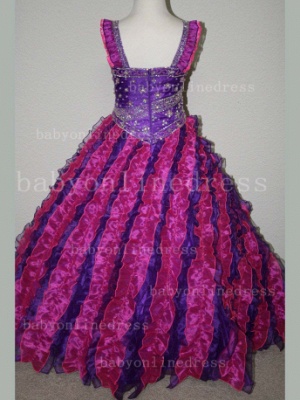 Summer Dresses For Girls Affordable Sweetheart Beaded Organza Gowns With Spaghetti Strap LR662_4