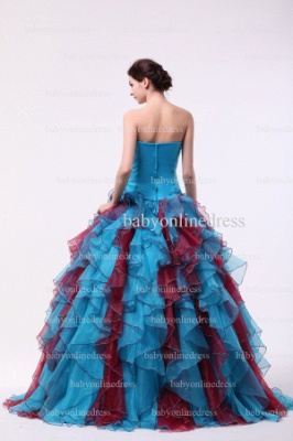 Affordable Beautiful Dresses For Quinceanera Online 2021 Strapless Beaded Crystal Organza Gowns Shops BO0835_4