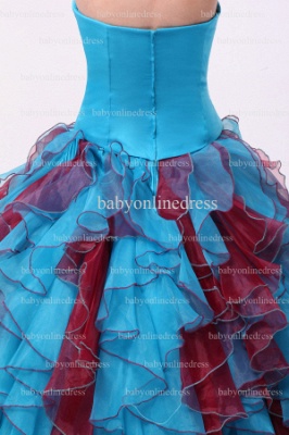 Affordable Beautiful Dresses For Quinceanera Online 2021 Strapless Beaded Crystal Organza Gowns Shops BO0835_3