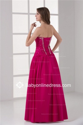 Beautiful Sweetheart Crystal Evening Dresses 2021 Crystal Beading Lace Up Evening Gowns_2