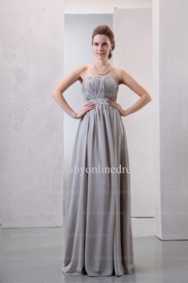 2021 Discount Charming Dresses For Proms From China Strapless Crystal Ruched Chiffon Long Dresses BO0515_5