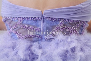 Discount Lilac Cocktail Dresses Designer Sweetheart Beaded Feather Stunning Short Dresses Online BO0517_4
