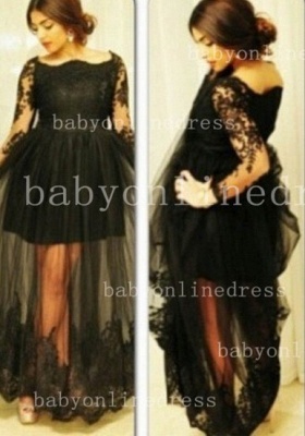 Winter Evening Dresses New Custom Made A-line Black Lace Tulles Beads Ankle Length Party Gowns BO3105_1