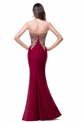 Babyonlinedress Burgundy Mermaid Prom Dresses Sheer Lace Appliques Amazing Long Evening Gowns BA3807_19