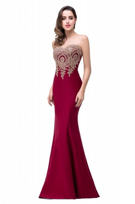 Babyonlinedress Burgundy Mermaid Prom Dresses Sheer Lace Appliques Amazing Long Evening Gowns BA3807_18