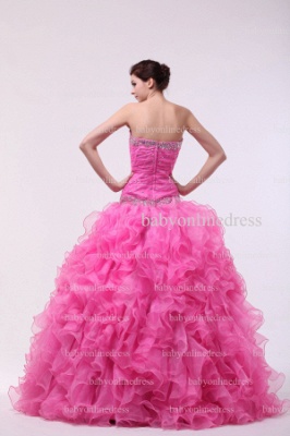Discounted Quinceanera Dresses 2021 Wholesale Sweetheart Beaded Crystal Organza Gowns For Sale BO0843_4