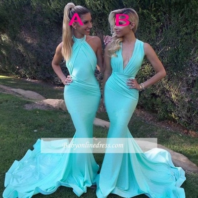 2021 Gorgeous Sleeveless Mermaid Prom Dresses Party Evening Dress_1
