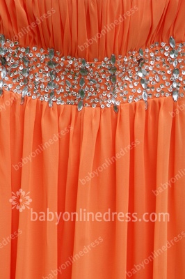 2021 Cocktail Dresses Spagheti Straps Sleeveless Beading Sequins Sash A Line Chiffon Orange Cheap Homecoming Gowns_9