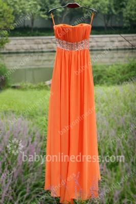 2021 Cocktail Dresses Spagheti Straps Sleeveless Beading Sequins Sash A Line Chiffon Orange Cheap Homecoming Gowns_7
