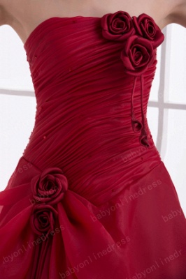Wholesale Luxury Crimson Strapless Sequined Flowers Layered Quinceanera Dresses On Sale DH4250_2