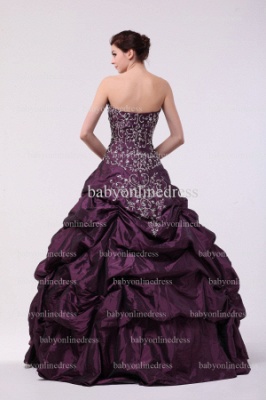 Wholesale Glamorous Dresses For Quinceanera 2021 Sweetheart Appliques Beaded Ball Gown Floor-length Gowns Online BO0849_4