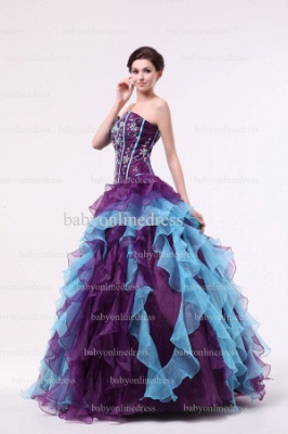 Affordable Charming Gowns For Quinceanera 2021 New Design Sweetheart Crystal Organza Dresses Online BO0861_5