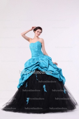 Inexpensive Glamorous Gowns For Quinceanera 2021 Wholesale Sweetheart Appliques Beaded Floor-length Dresses BO0863_1