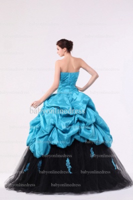 Inexpensive Glamorous Gowns For Quinceanera 2021 Wholesale Sweetheart Appliques Beaded Floor-length Dresses BO0863_4