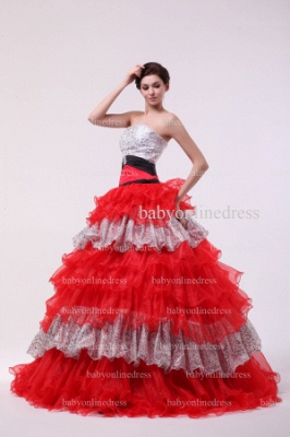 Wholesale Sexy Quinceanera Dresses Leopard New Design Strapless Layeres Organza Gowns On Sale BO0865_1