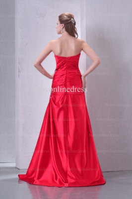 2021 New Design Prom Dresses Sheath Strapless Crystal Sequin Red Gowns BO0607_4