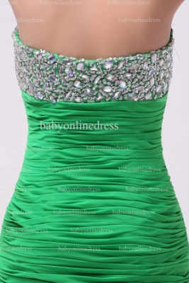 Affordable Green Short Gowns On Sale New Design Strapless Beaded Cocktail Dresses Stores BO0874_2