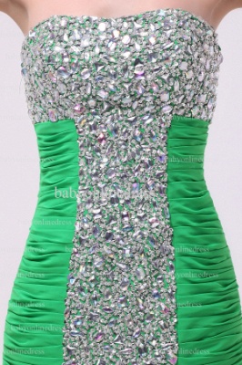 Affordable Green Short Gowns On Sale New Design Strapless Beaded Cocktail Dresses Stores BO0874_3