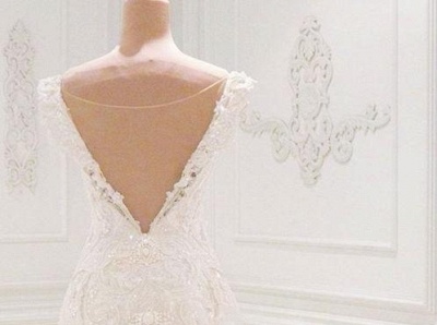 Luxury Beading Mermaid Wedding Dresses | Off-the-Shoulder Bridal Gowns_5