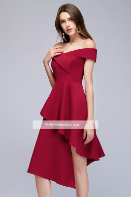 Hi-Lo A-Line Off-the-Shoulder Sweetheart Homecoming Dresses_6