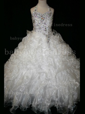 Hot Sale Glitz Girls Pageant Dresses On Sale 2021 Sweetheart Beaded Crystal Floor-length Gowns LR884_3